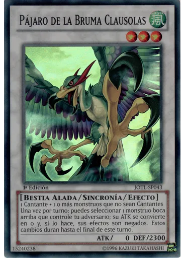 Pájaro de la Bruma Clausolas