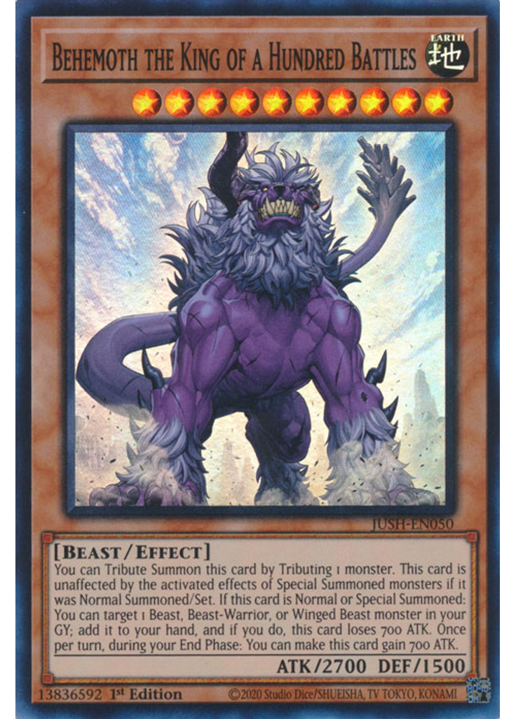 Behemoth the King of a Hundred Battles (Super Rare 1st Edition)