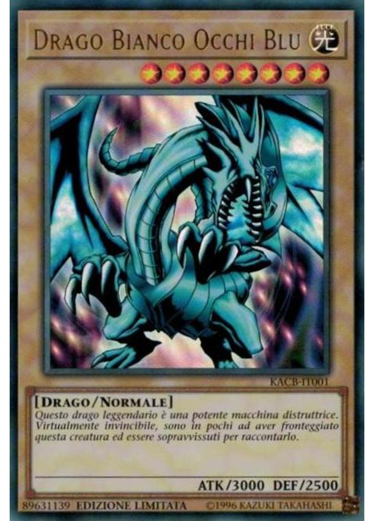 Drago Bianco Occhi Blu