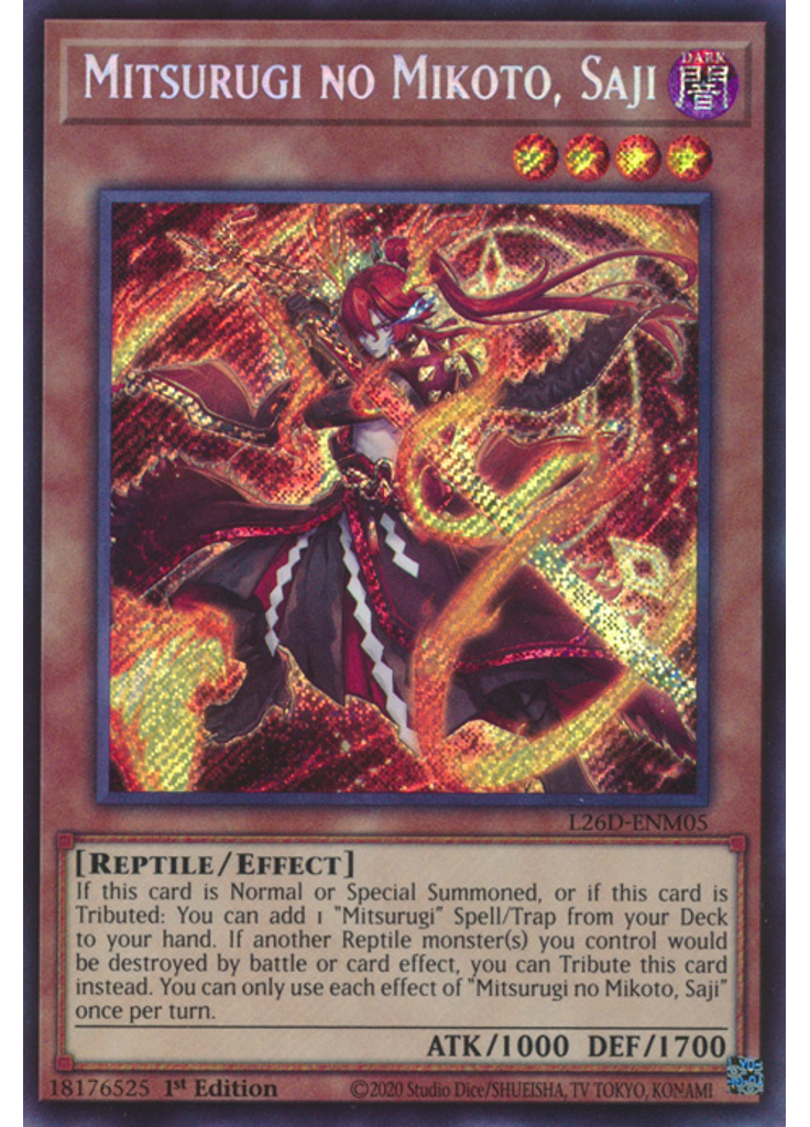 Mitsurugi no Mikoto, Saji (Secret Rare 1st Edition)