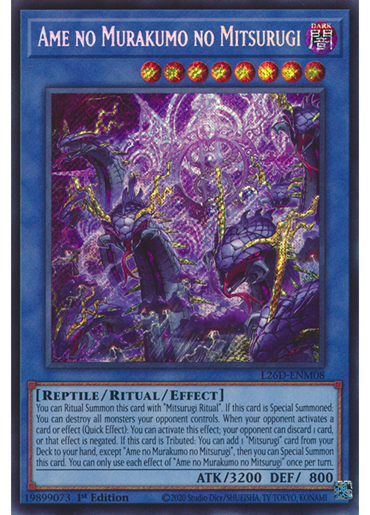 Ame no Murakumo no Mitsurugi (Secret Rare 1st Edition)