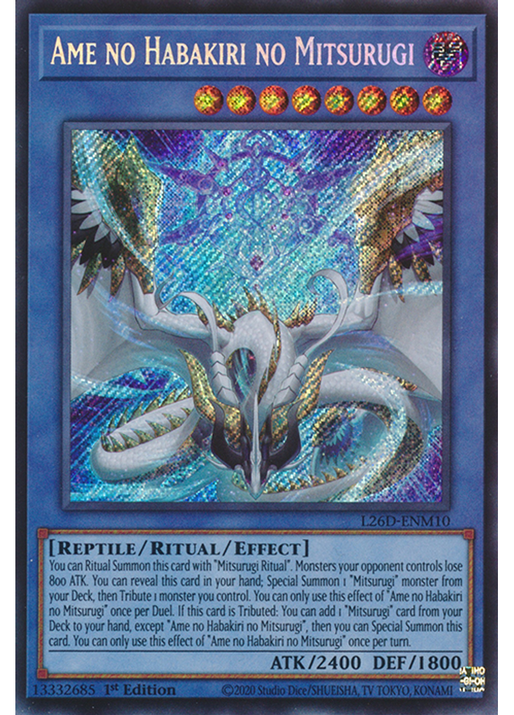 Ame no Habakiri no Mitsurugi (Secret Rare 1st Edition)