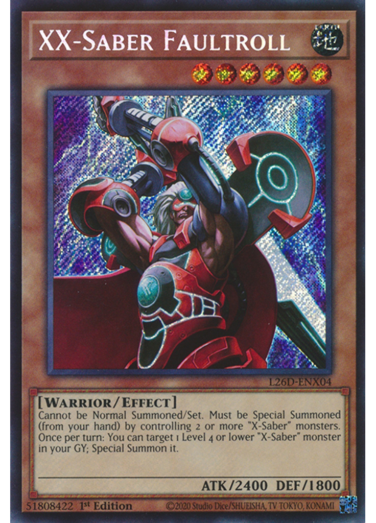 XX-Saber Faultroll (Secret Rare 1st Edition)