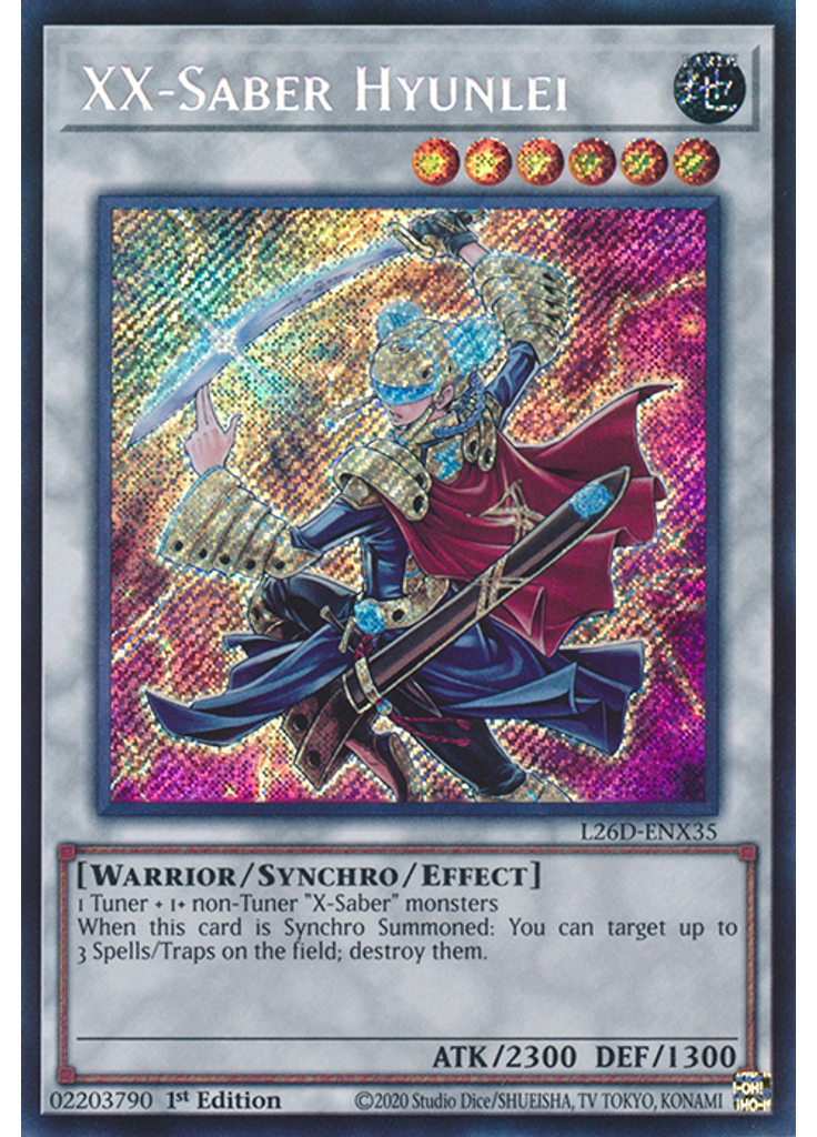 XX-Saber Hyunlei (Secret Rare 1st Edition)