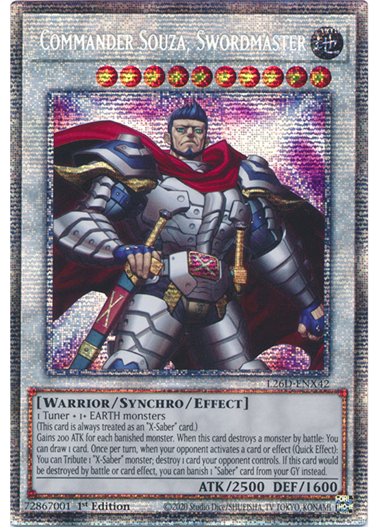 Commander Souza, Swordmaster (Starlight Rare 1st Edition)
