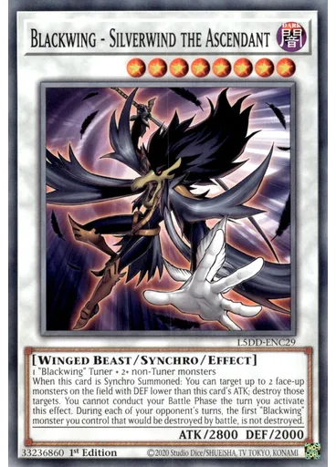 Blackwing - Silverwind the Ascendant — Legendary 5D's Decks