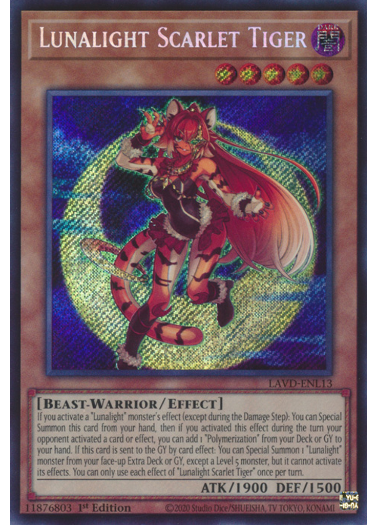 Lunalight Scarlet Tiger (Secret Rare 1st Edition)