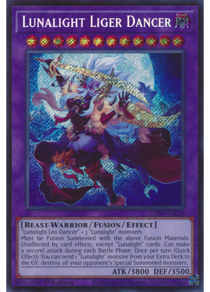 Lunalight Liger Dancer (Secret Rare 1st Edition)