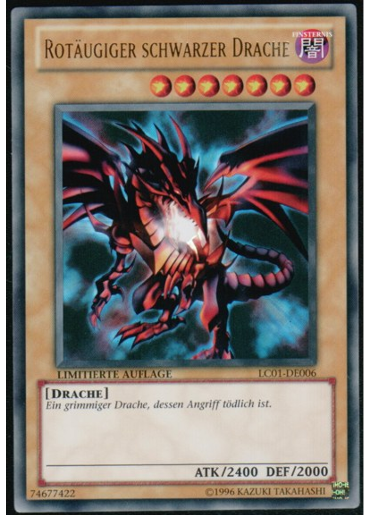 Rotäugiger schwarzer Drache