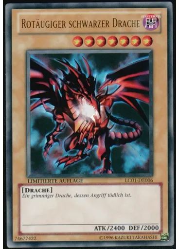 Rotäugiger schwarzer Drache