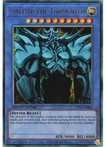 Obelisk the Tormentor (Ultra Rare Limited 25th Anniversary Edition)