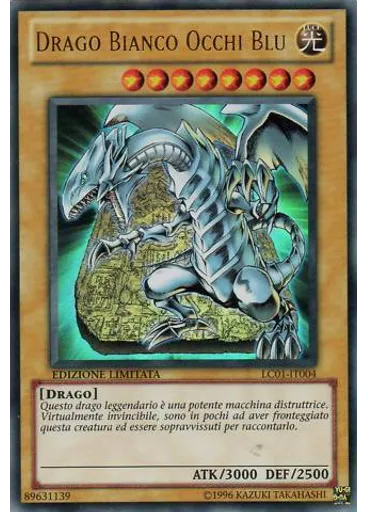 Drago Bianco Occhi Blu