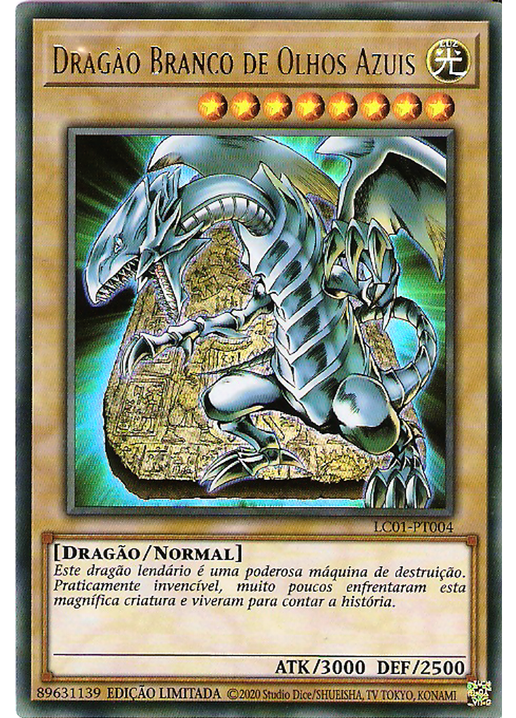Dragão Branco de Olhos Azuis