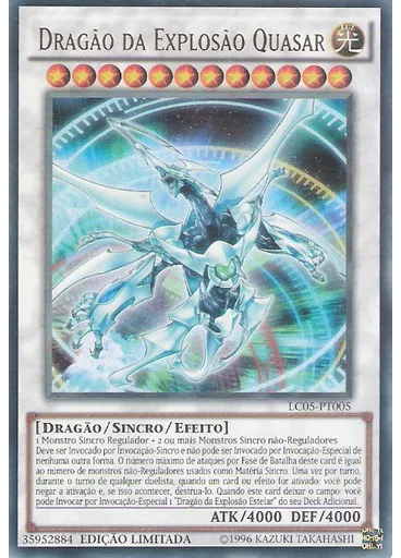 Dragão da Explosão Quasar — Coleção Lendária 5D's