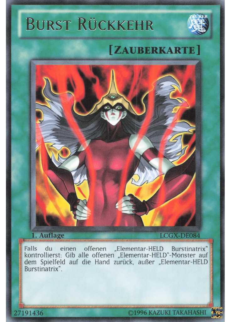 Burst Rückkehr