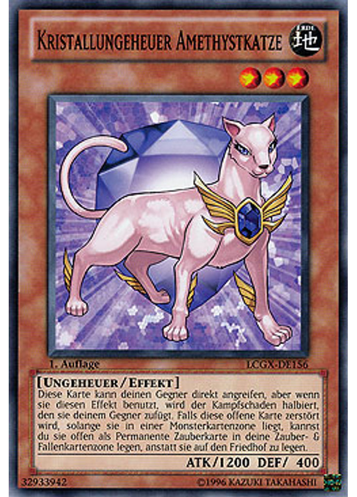 Kristallungeheuer Amethystkatze
