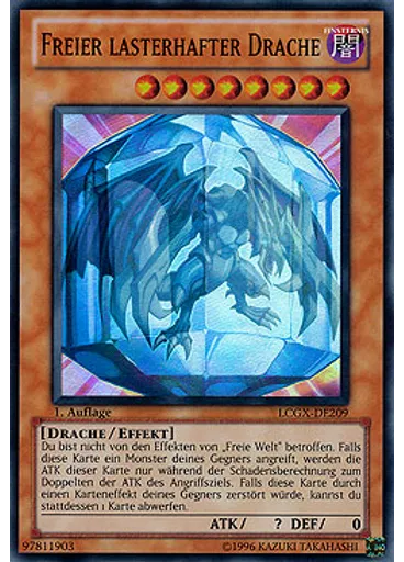 Freier lasterhafter Drache