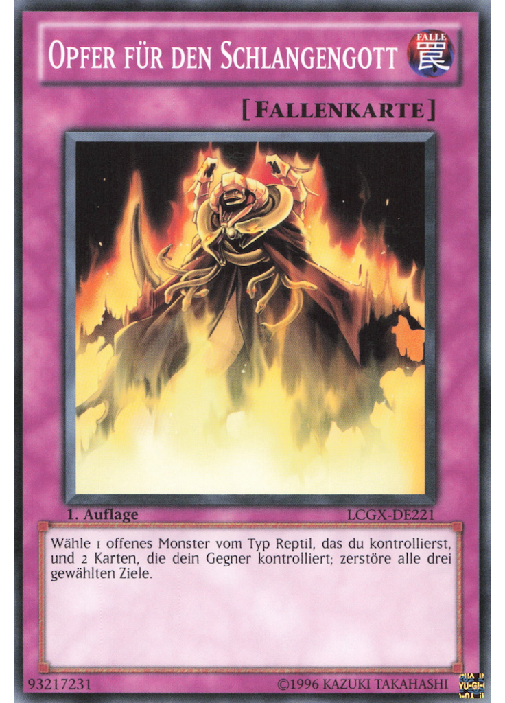 Opfer für den Schlangengott