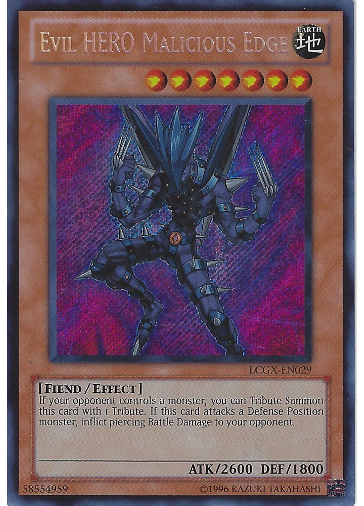 Evil HERO Malicious Edge (Secret Rare Unlimited)