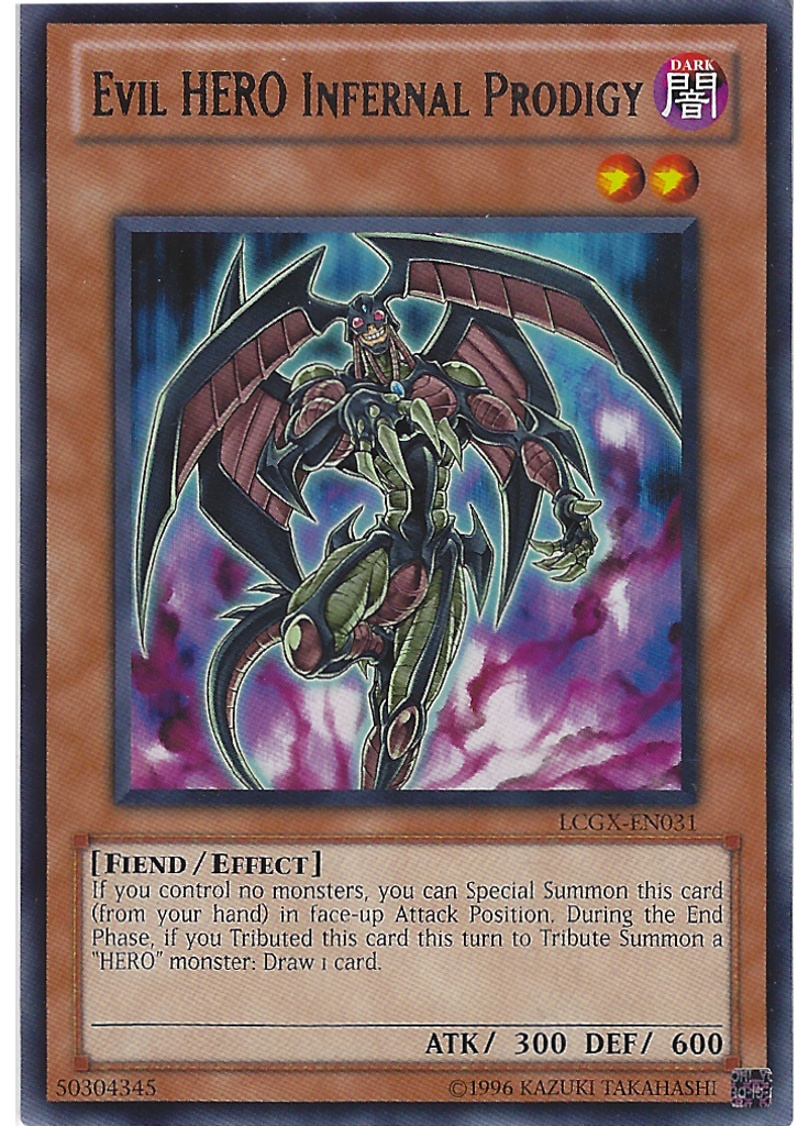 Evil HERO Infernal Prodigy (Rare Unlimited)