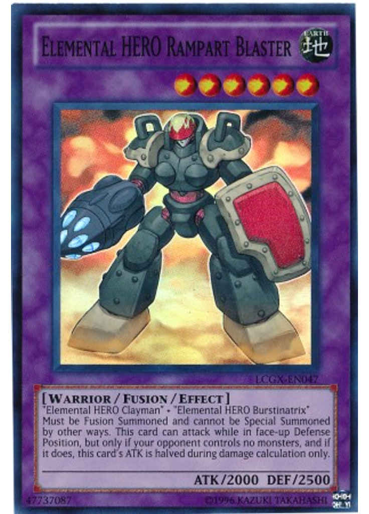 Elemental HERO Rampart Blaster (Super Rare Unlimited)