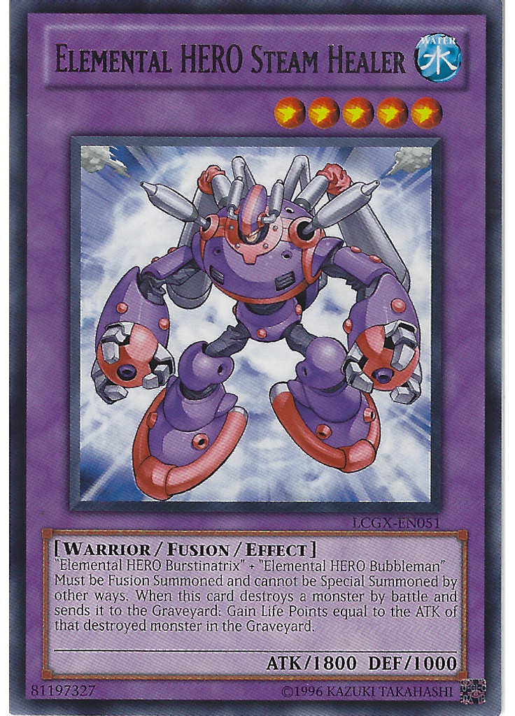 Elemental HERO Steam Healer (Rare Unlimited)