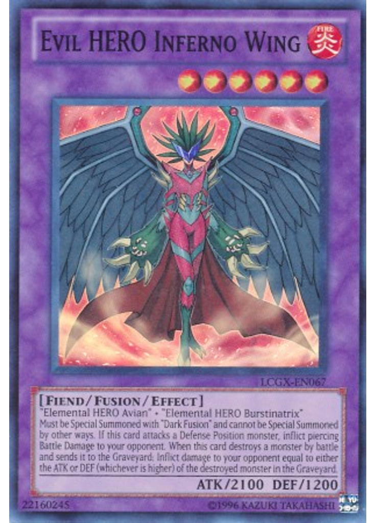 Evil HERO Inferno Wing (Super Rare Unlimited)