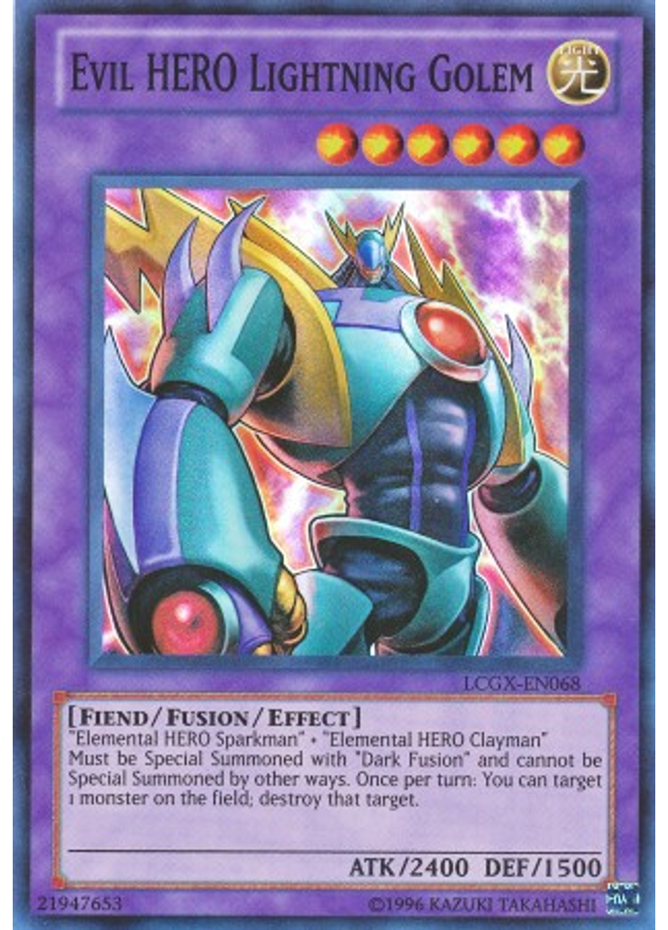 Evil HERO Lightning Golem (Super Rare Unlimited)