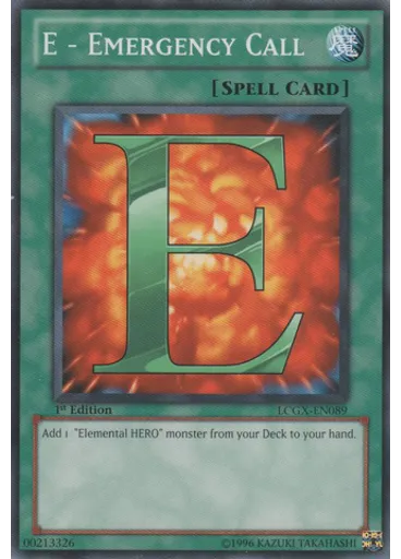 E - Emergency Call