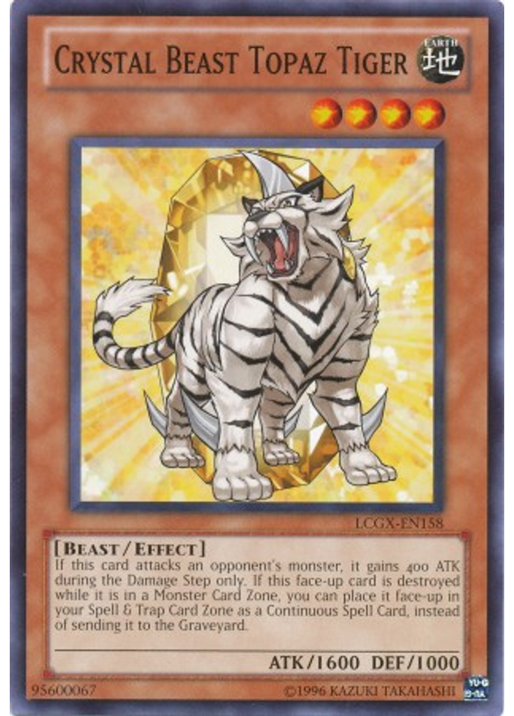 Crystal Beast Topaz Tiger (Common Unlimited)