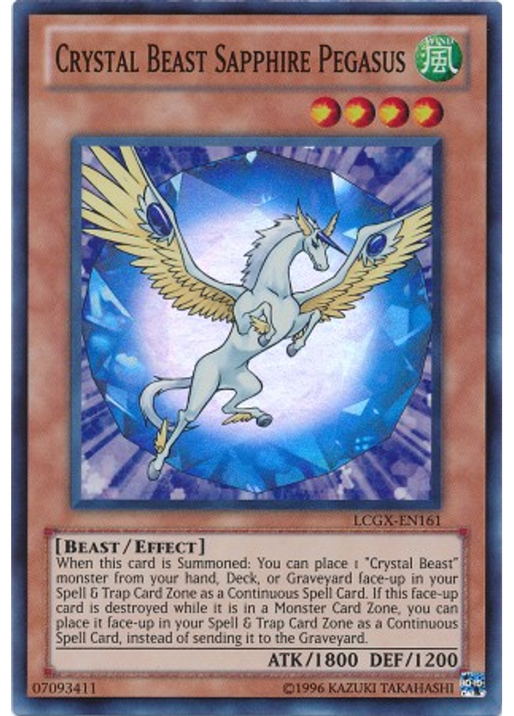 Crystal Beast Sapphire Pegasus (Super Rare Unlimited)
