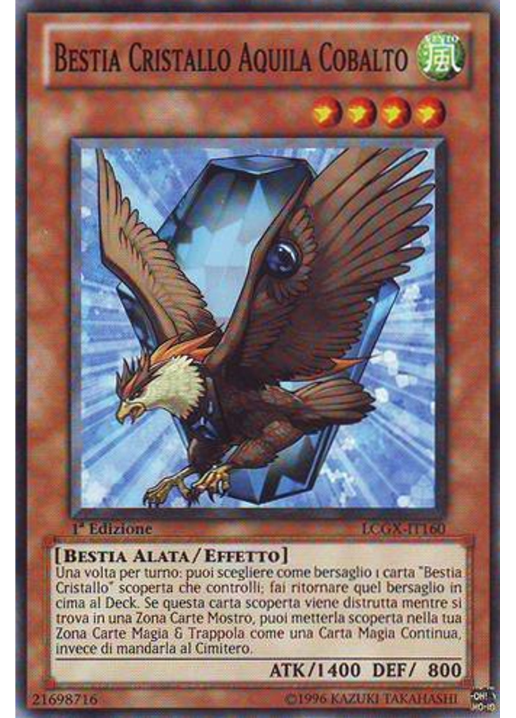 Bestia Cristallo Aquila Cobalto
