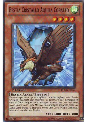 Bestia Cristallo Aquila Cobalto
