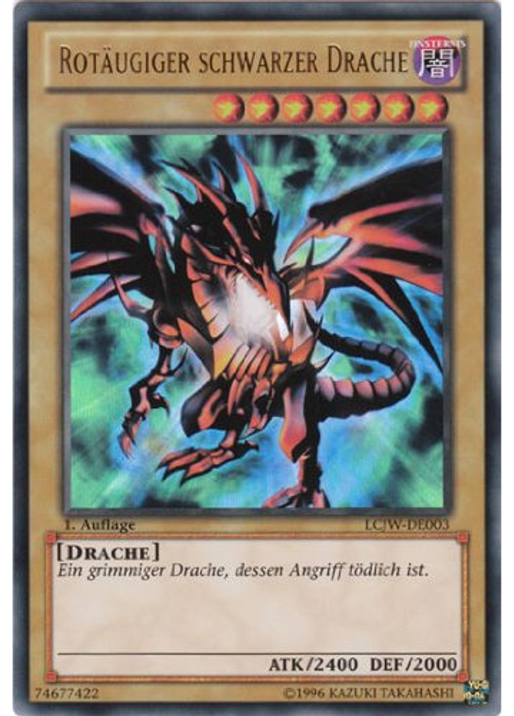 Rotäugiger schwarzer Drache