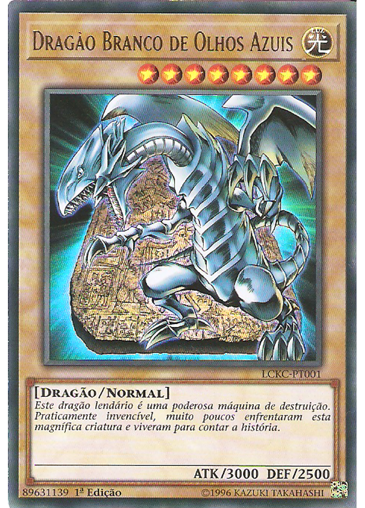 Dragão Branco de Olhos Azuis (Ultra Rare 1st Edition D)