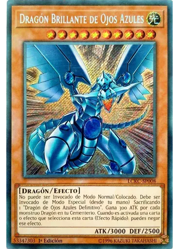 Dragón Brillante de Ojos Azules