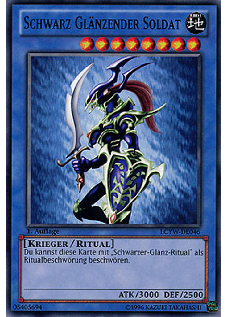 Schwarz Glänzender Soldat