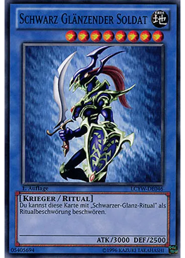 Schwarz Glänzender Soldat
