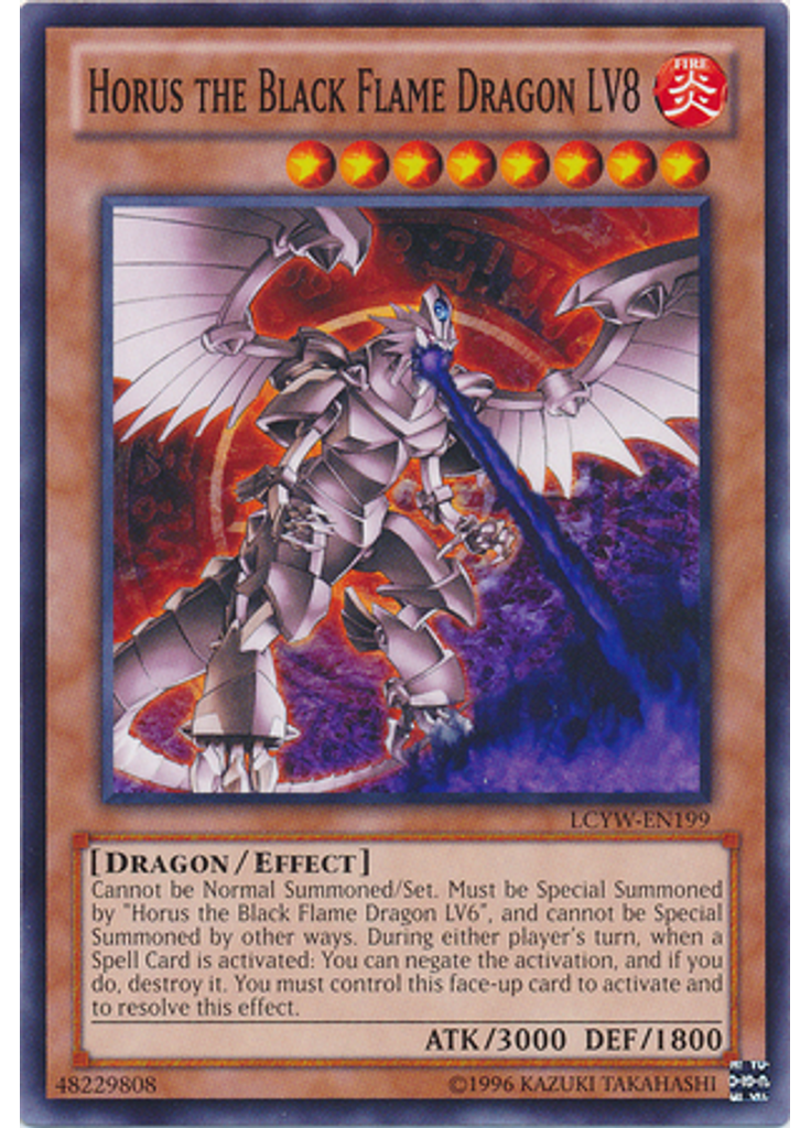 Horus the Black Flame Dragon LV8 (Common Unlimited)