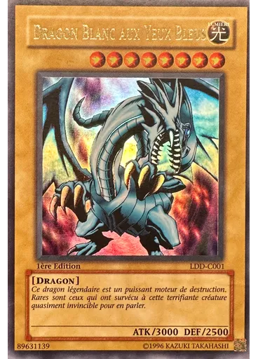 Dragon Blanc aux Yeux Bleus
