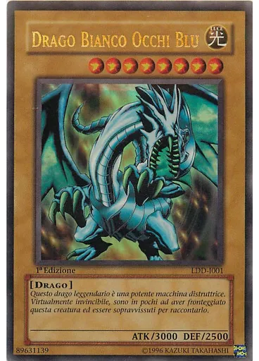 Drago Bianco Occhi Blu