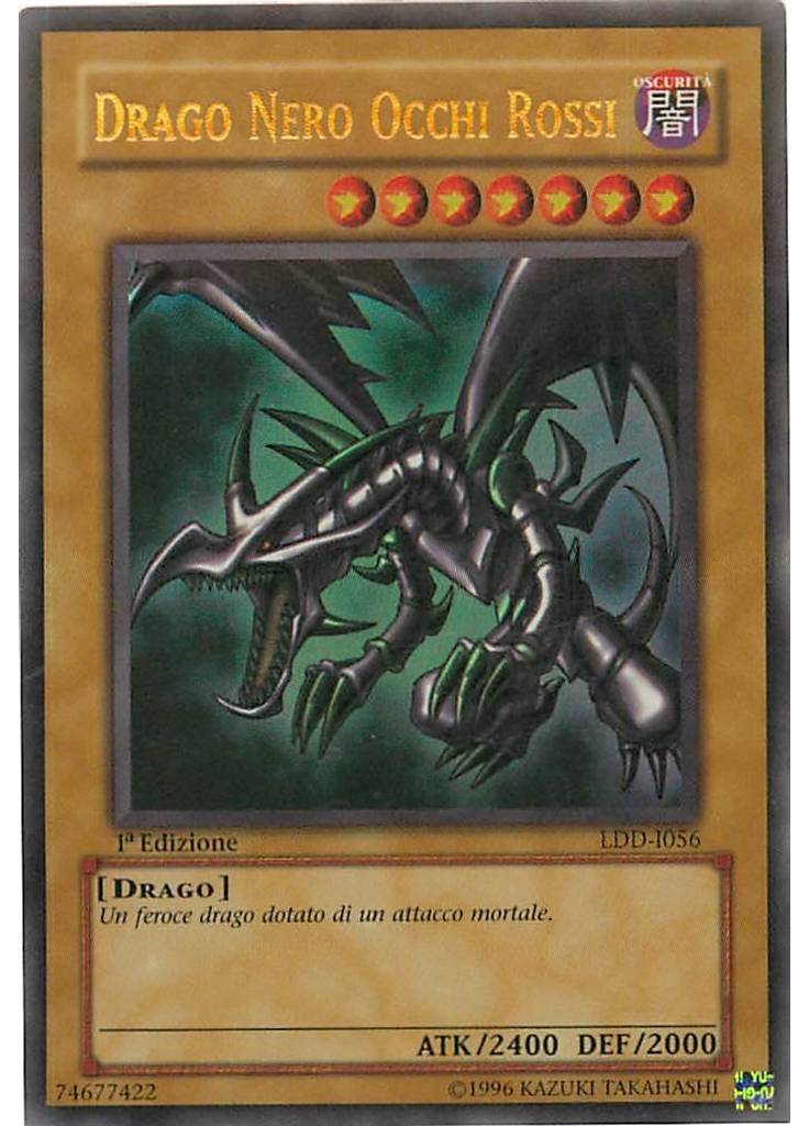 Drago Nero Occhi Rossi