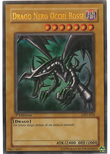 Drago Nero Occhi Rossi