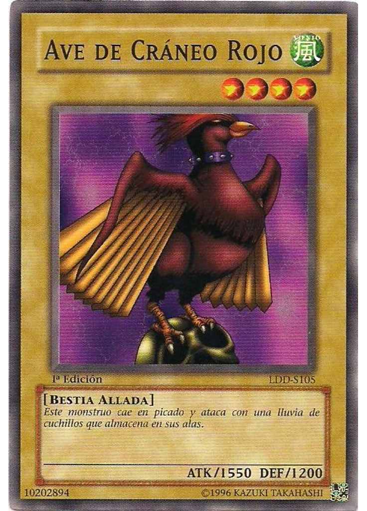 Ave de Cráneo Rojo