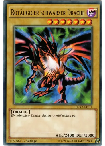 Rotäugiger schwarzer Drache