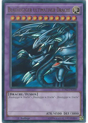 Blauäugiger ultimativer Drache