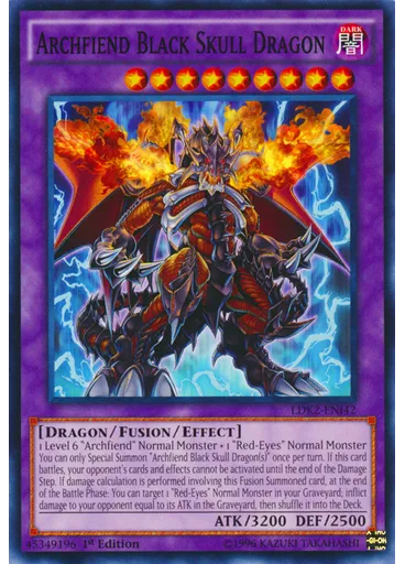 Archfiend Black Skull Dragon