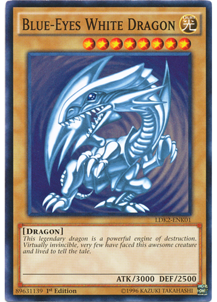 Blue-Eyes White Dragon (Common 1st Edition Artwork 2)