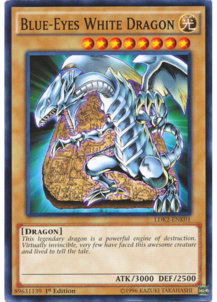 Blue-Eyes White Dragon (Common 1st Edition Artwork 3)