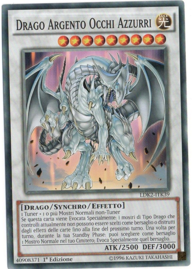 Drago Argento Occhi Azzurri